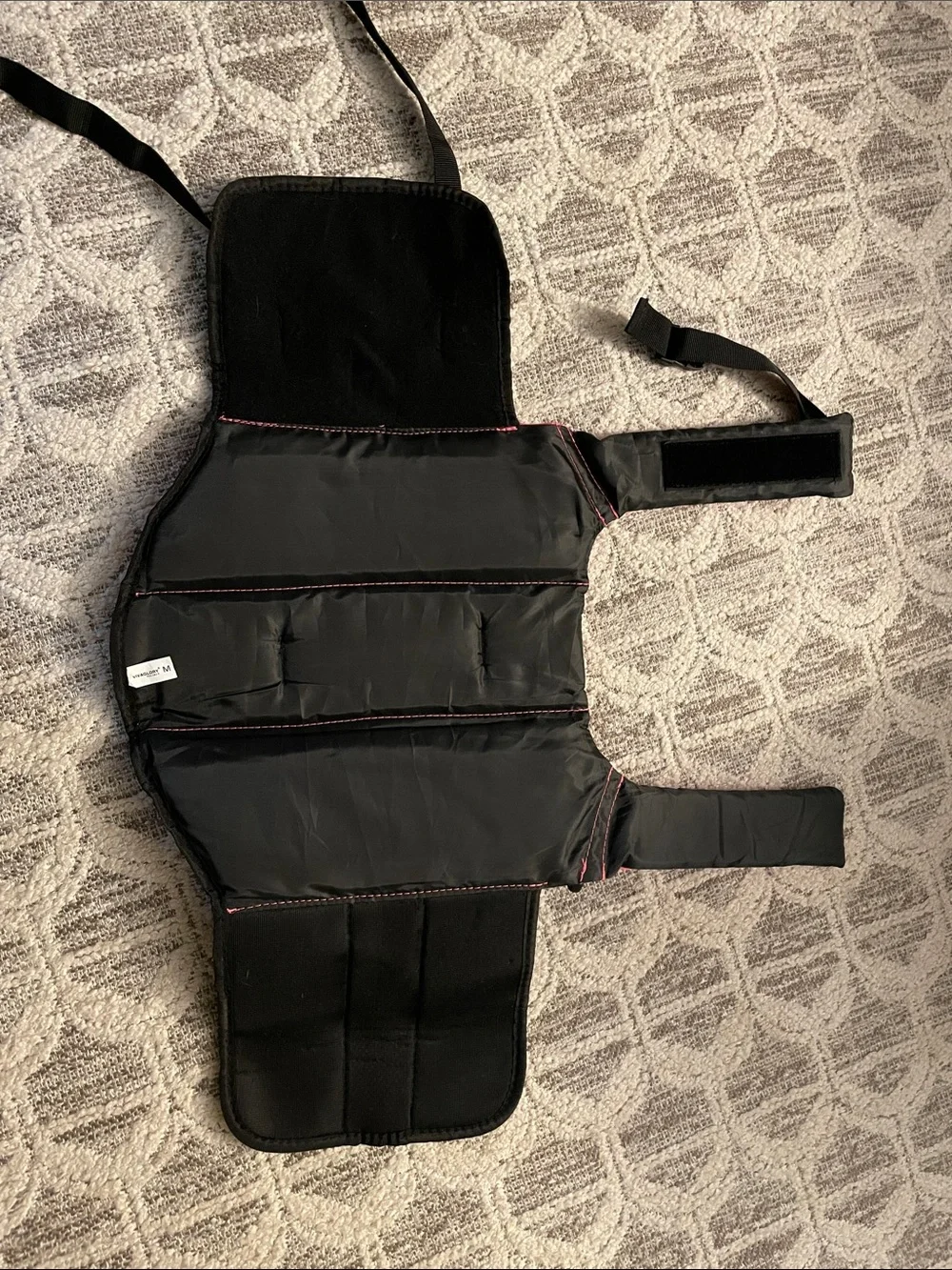 Pink Reflective Dog Life Jacket - Adjustable Safety Vest